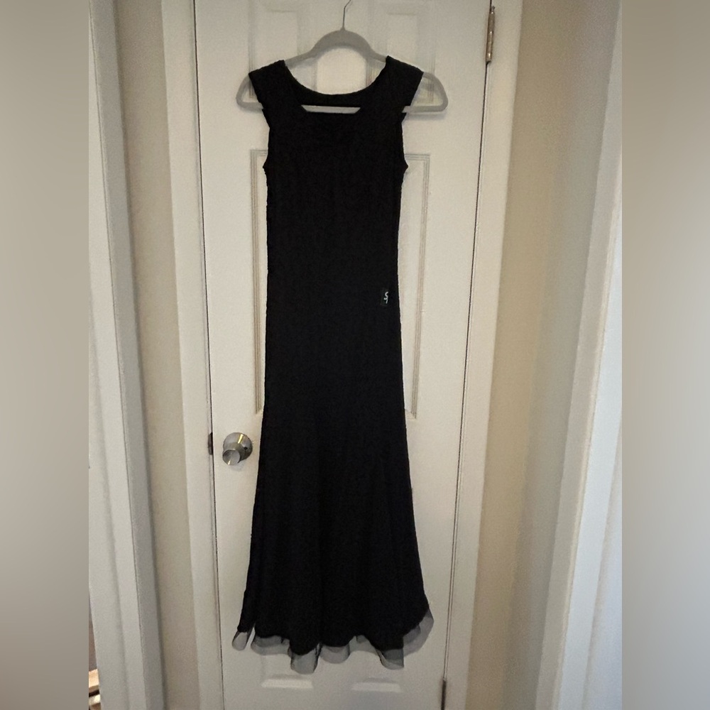 Black ballroom dress in excellent condition